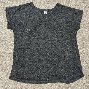 Old Navy Gray Short Sleeve Tee – Medium, Excellent Condition